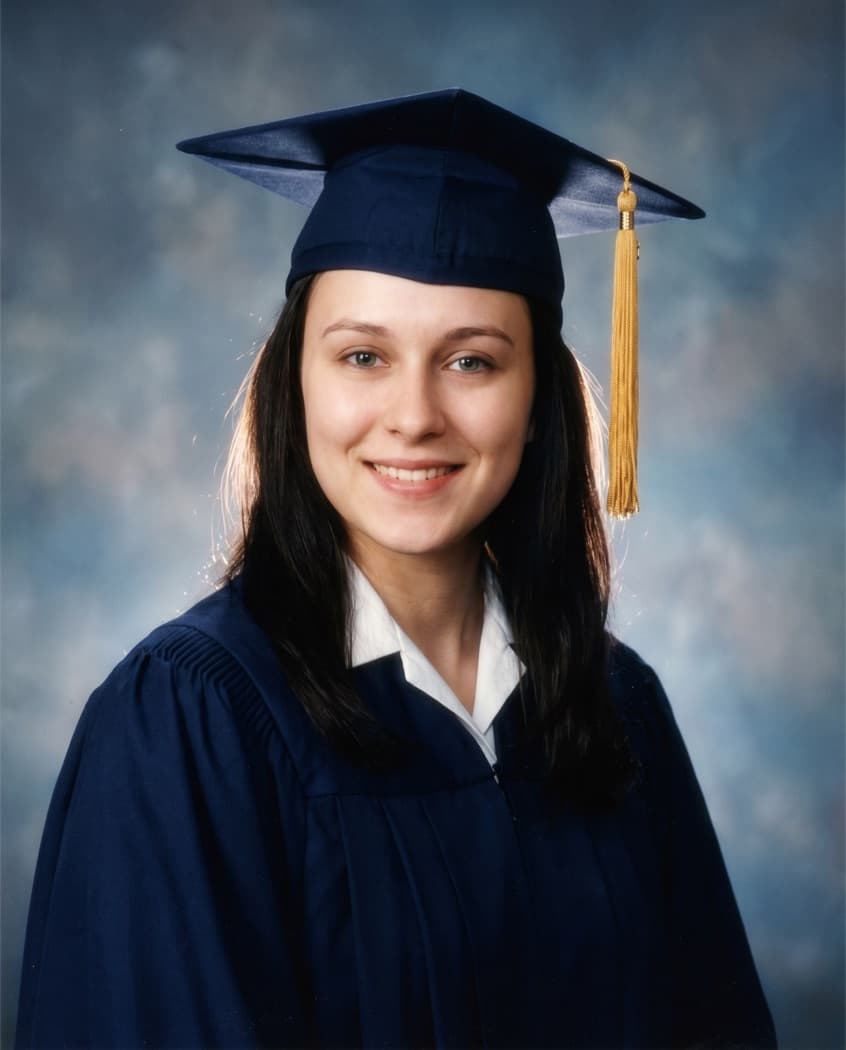 Yearbook trend: a selfie as a college graduation portrait